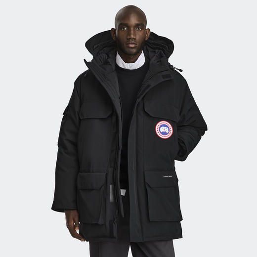 CANADA GOOSE 加拿大鹅 男士经典徽章 Expedition 派克连帽羽绒服 黑色 2051M 9061 商品图3