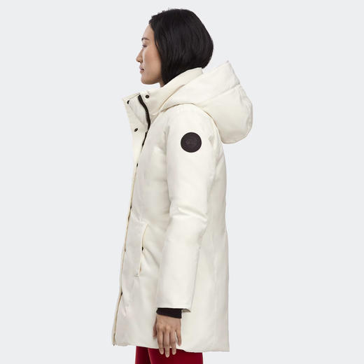 CANADA GOOSE 加拿大鹅 女士黑标徽章 Leslie 派克连帽羽绒服 白色 3833WB 9433 商品图4