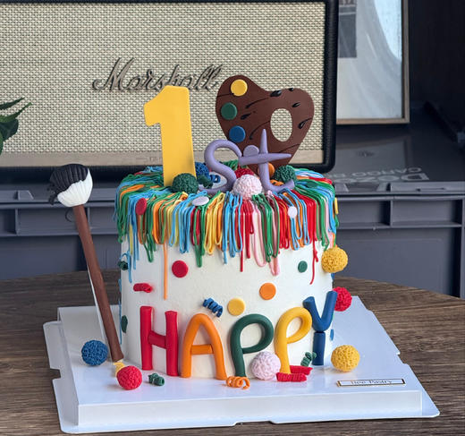 多巴胺周岁蛋糕 字母加高 商品图1