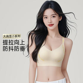 D1-【75BCD-95E】【大胸显小提拉】收副乳调整型聚拢无痕欧若风内衣女夏薄款文胸   星语迭云