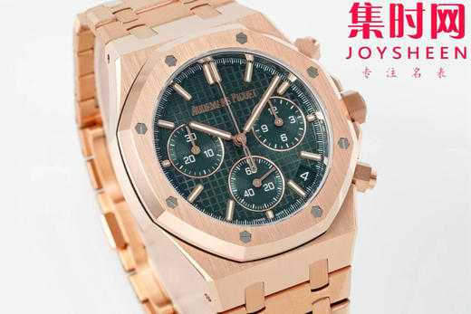 DDF配重版 重量200克+ 爱彼皇家橡树计时26240系列 全玫金钢带款 DDF26240皇家橡树无卡度版本 丹东4401机 拥有计时飞返功能 男士腕表 商品图1