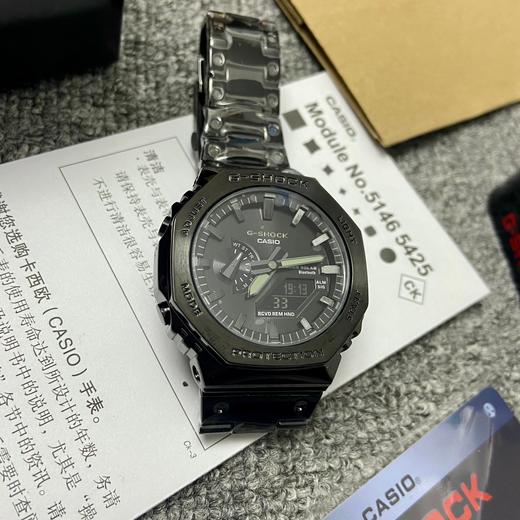 卡西欧 G-SHOCK时尚潮流运动男士腕表金属八角表 商品图4
