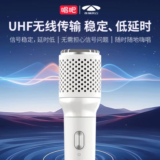 【奇瑞汽车专用】唱吧K5白色无线K歌麦克风 商品图2