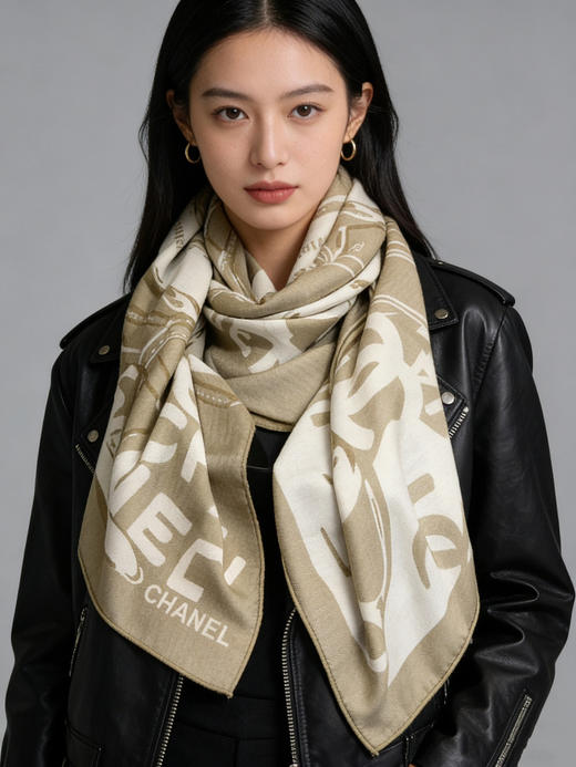 秋冬特惠💰430 香奈儿围巾【双面同色丝绒披肩】
此系列谱写一曲自由轻灵的赞歌 商品图0