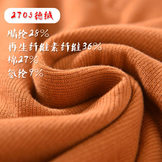 「自」全新升级【铂金会员146/天猫199/差价53】(41314)洛诗琳气质假两件打底衫女2026新款叠穿德绒显瘦保暖上衣 商品图2