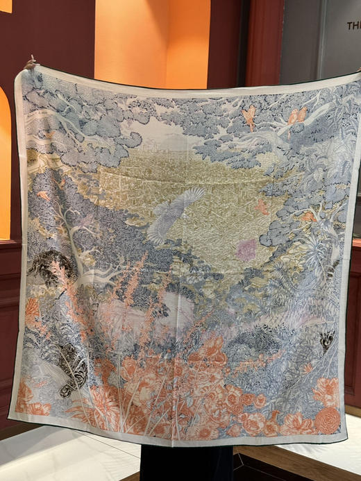 秋冬特惠💰420 爱马仕围巾 秋冬搭配利器 双面同色 版真丝羊绒披肩！ 商品图8