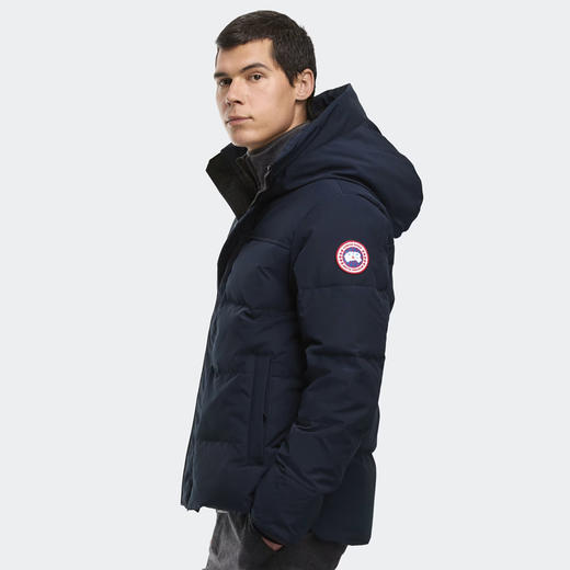 CANADA GOOSE 加拿大鹅 男士经典徽章 MacMillan 派克绗缝连帽羽绒服 蓝色 2080M 9063 商品图4