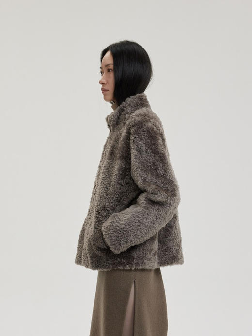 THEHOYAN｜P23166 Lofrei Curly Lamb Wool Top 南非卷羊毛夹克 商品图1