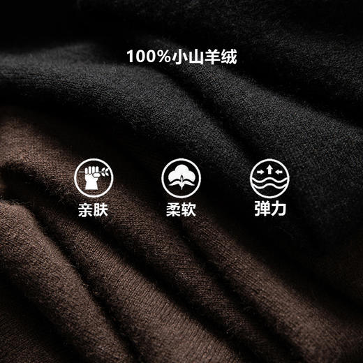 100%baby小山羊绒拼接长袖秋冬加厚百搭上衣女羊绒衫BABY250517 商品图1