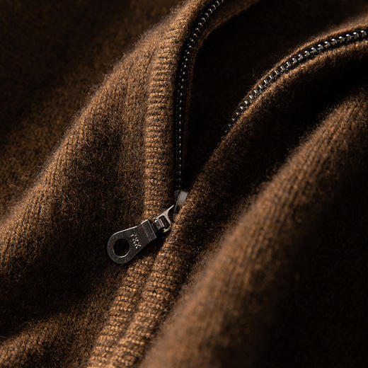 【邓系花纱，仅一批！】时髦花纱100纯山羊绒开衫连帽衫KSN240146 商品图3