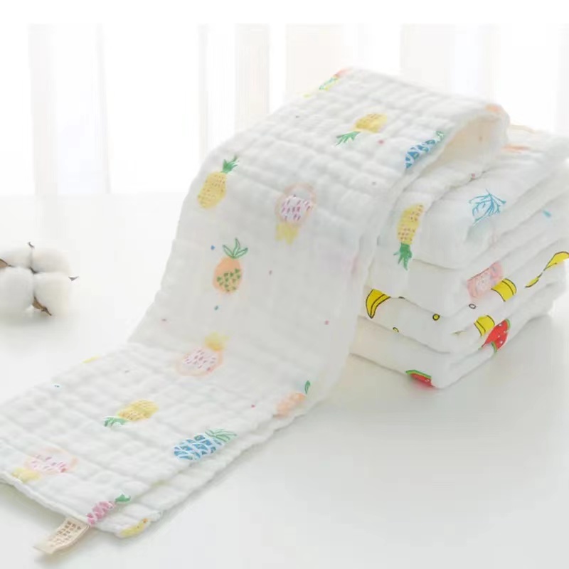 动感光波 6层纱布毛巾 规格 25厘米*25厘米