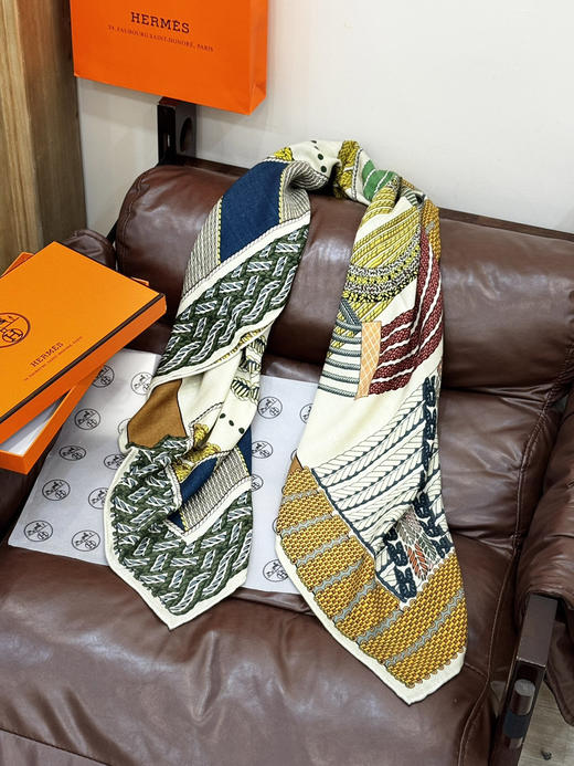 秋冬特惠💰420 爱马仕围巾 盛装舞步 商品图6