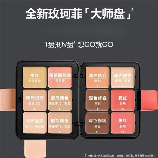 【配刷子】MakeUpForEver 玫珂菲十二色遮瑕修容膏 高光 腮红多用盘26.5g 商品图0