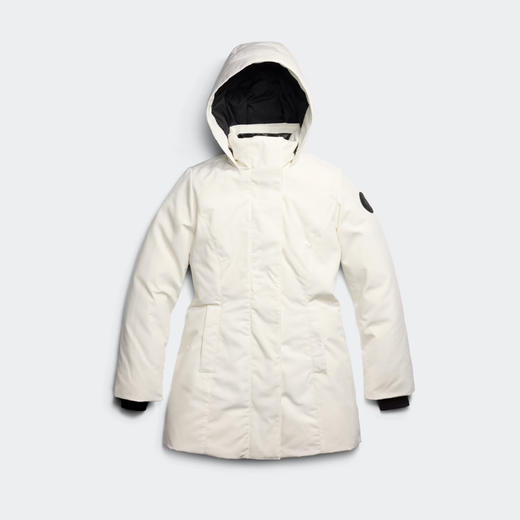 CANADA GOOSE 加拿大鹅 女士黑标徽章 Leslie 派克连帽羽绒服 白色 3833WB 9433 商品图0