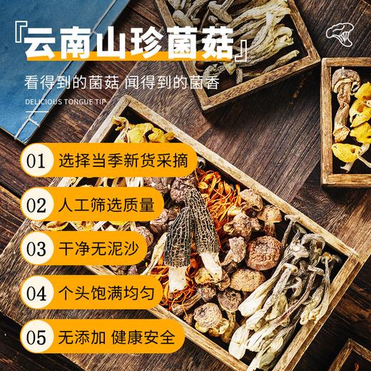 【九九年】5包羊肚菌汤料包羊肚菌炖鸡煲汤食材新货汤包菇类干货50克*5袋 商品图3