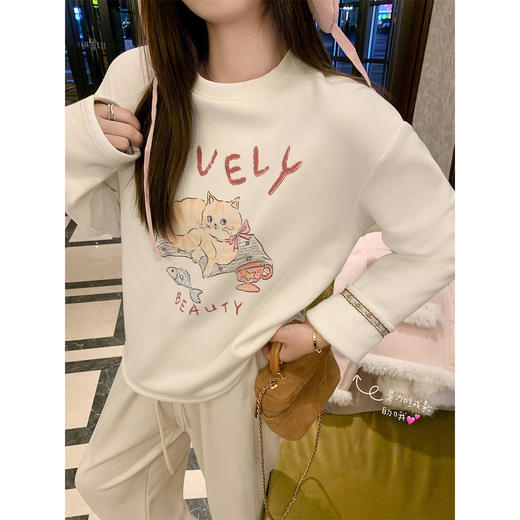 <曾小咸推荐>现货秒杀 ！微信超特价！小猫印花加绒t恤 日常119.99 立减50 秒杀69.99！小猫印花t恤（常规） 日常109.99 立减40 秒杀69.99！！ 商品图4