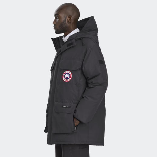 CANADA GOOSE 加拿大鹅 男士经典徽章 Expedition 派克连帽羽绒服 灰色 2051M 9431 商品图4