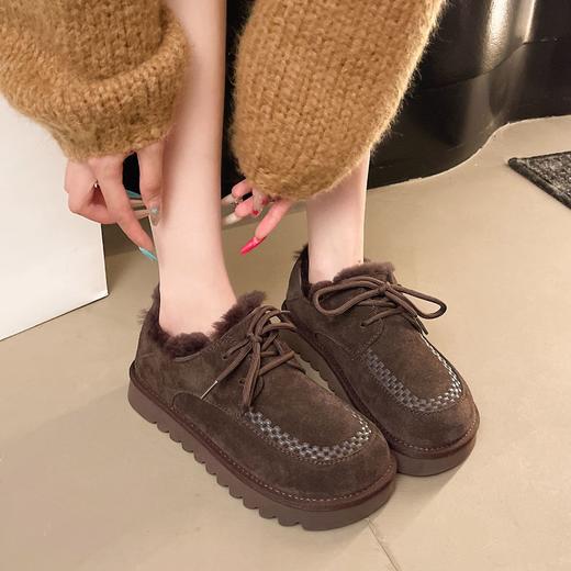 牛皮复古休闲厚底雪地靴加绒加厚保暖棉鞋勃肯鞋毛毛鞋MB88526 商品图1