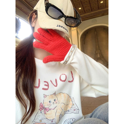 <曾小咸推荐>现货秒杀 ！微信超特价！小猫印花加绒t恤 日常119.99 立减50 秒杀69.99！小猫印花t恤（常规） 日常109.99 立减40 秒杀69.99！！ 商品图1