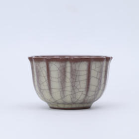 问鼎传世哥窑龙字款棣棠杯