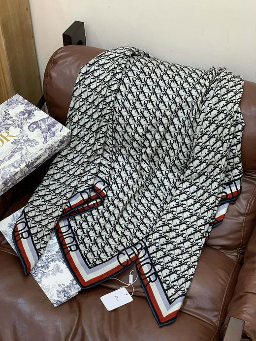 秋冬特惠💰420 迪家围巾【D边框老花】度假及日常都非常好搭配的款 商品图4