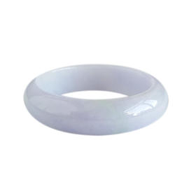 【天然正品】天然正桩细腻糯种春带彩紫罗兰飘绿57.5号翡翠手镯231225AK46