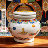 寺院祝福已装好宝瓶八吉祥彩绘宝瓶精品黄铜白怙主宝瓶地藏宝瓶供奉佛前家用摆件 商品缩略图7