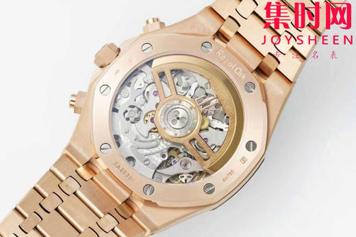 DDF配重版 重量200克+ 爱彼皇家橡树计时26240系列 全玫金钢带款 DDF26240皇家橡树无卡度版本 丹东4401机 拥有计时飞返功能 男士腕表 商品图8