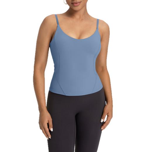 跃牌【倚窗听雨】Athena lulu运动背心女NlLlT带胸垫长款吊带裸感速干健身瑜伽服DA145 商品图3