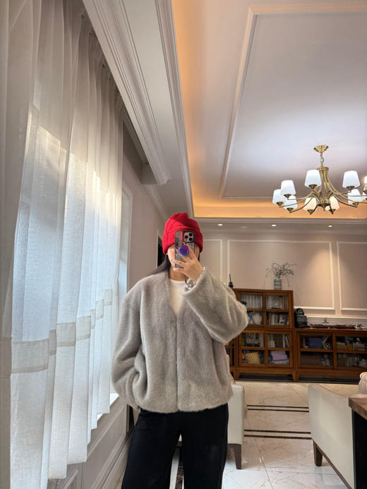 13-3 现货发 极限特惠 大爆款 要等 ed人造皮草 轻盈保暖外套 有三搭扣 我穿L宽松如图 商品图14