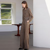 IWY/高级感棕色羊毛呢西装套装女秋冬职业正装显瘦工作服两件套C2486+P2503 商品缩略图4