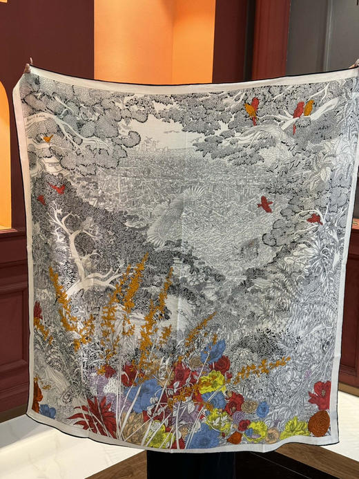 秋冬特惠💰420 爱马仕围巾 秋冬搭配利器 双面同色 版真丝羊绒披肩！ 商品图8