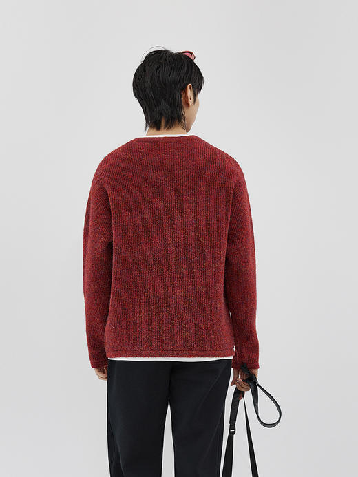 【新品上新】HX 春季假两件圆领毛衫C107610005101 商品图5