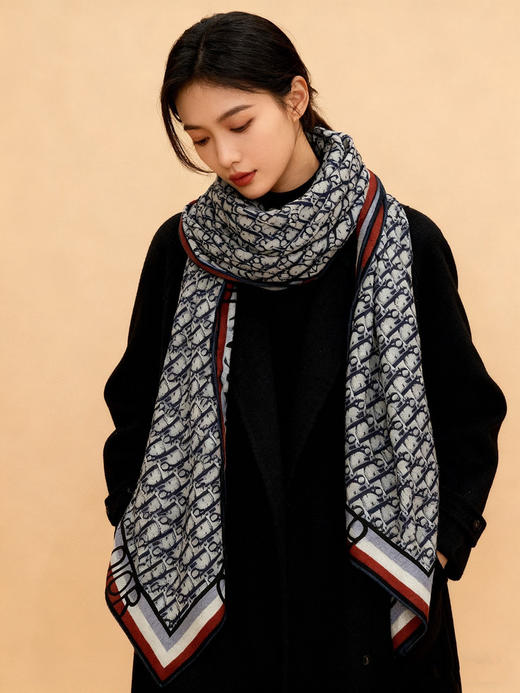 秋冬特惠💰420 迪家围巾【D边框老花】度假及日常都非常好搭配的款 商品图1