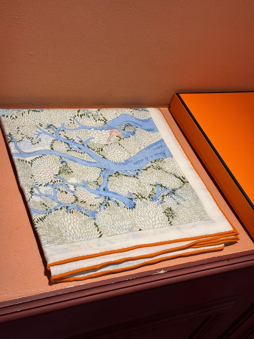 秋冬特惠💰420 爱马仕围巾 秋冬搭配利器 双面同色 版真丝羊绒披肩！ 商品图4