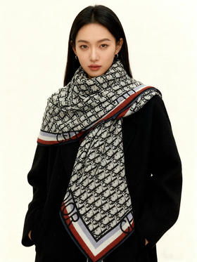 秋冬特惠💰420 迪家围巾【D边框老花】度假及日常都非常好搭配的款