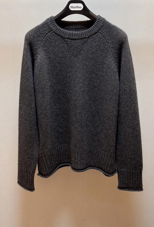 13-2渠道货 夯实重磅 马鞍肩+倒三角 小禾 合股羊绒 宽松箱式 针织套头衫 商品图11