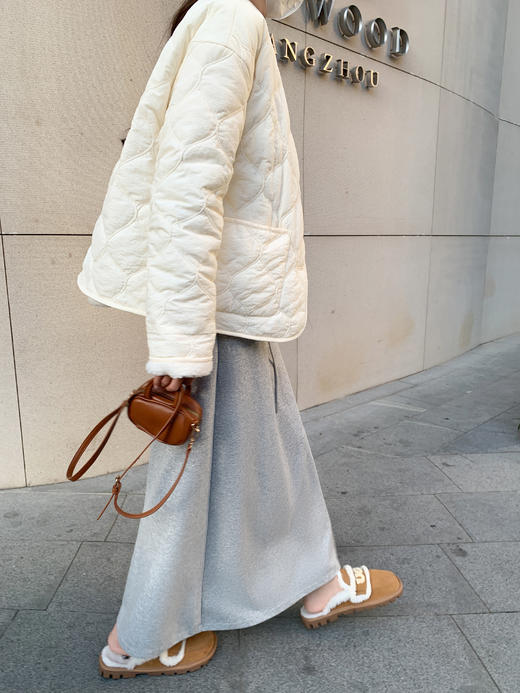 <曾小咸推荐>现货秒杀 ！微信超特价！韩系菱格内里羊羔毛外套 日常269.99 立减130 秒杀139.99！！ 商品图9