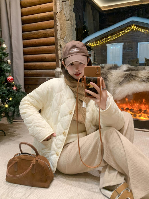 <曾小咸推荐>现货秒杀 ！微信超特价！韩系菱格内里羊羔毛外套 日常269.99 立减130 秒杀139.99！！ 商品图13