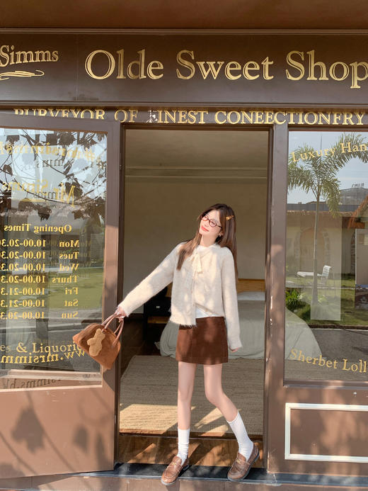 <曾小咸推荐>现货秒杀 ！微信超特价！韩系蝴蝶结毛衣开衫 日常199.99 立减110 秒杀89.99！！ 商品图14