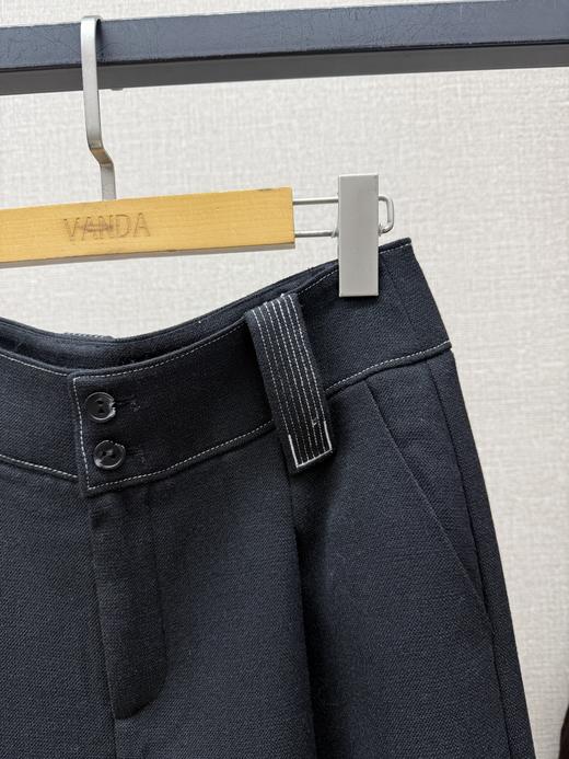 撞色羊毛阔腿裤 商品图2