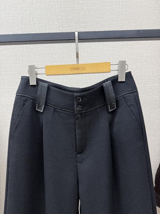 撞色羊毛阔腿裤 商品图1
