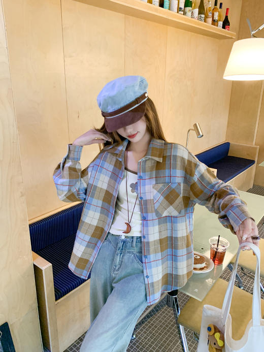 <曾小咸推荐>现货秒杀 ！微信超特价！韩系撞色格子衬衫 日常169.99 立减80 秒杀89.99！！花朵吊带背心 日常99.99 立减60 秒杀39.99！！ 商品图6