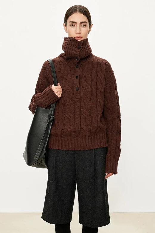 复古绞花多穿羊毛衫 商品图3