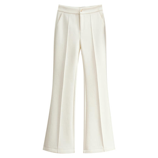 高腰修身毛呢通勤微喇裤，垂感高腰鱼尾裤洋气显瘦喇叭裤MYX-KDFY-5370-L 商品图4