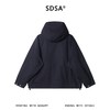 W0323SDSA男士秋冬新款痞帅男装潮牌纯色多口袋拉链立领连帽夹克潮牌 商品缩略图5
