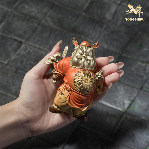 铜师傅《钟馗送福》客厅桌面铜摆件电视柜家居装饰礼物 商品图4