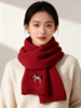 品牌订单小马刺WOOL100%羊毛红色围巾男女同款 商品缩略图3