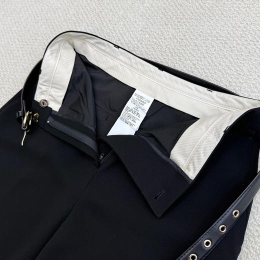 Max垂坠 高腰宽腿直筒裤 配腰带 商品图3