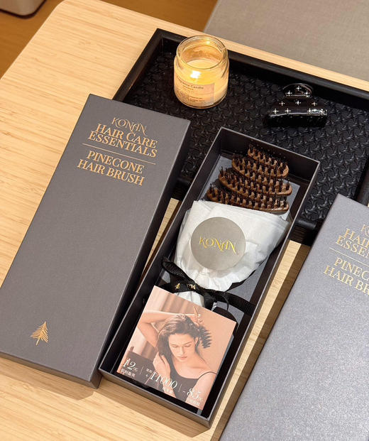 正品可授权KONAN·松塔猪鬃护发梳24cm！ 商品图6